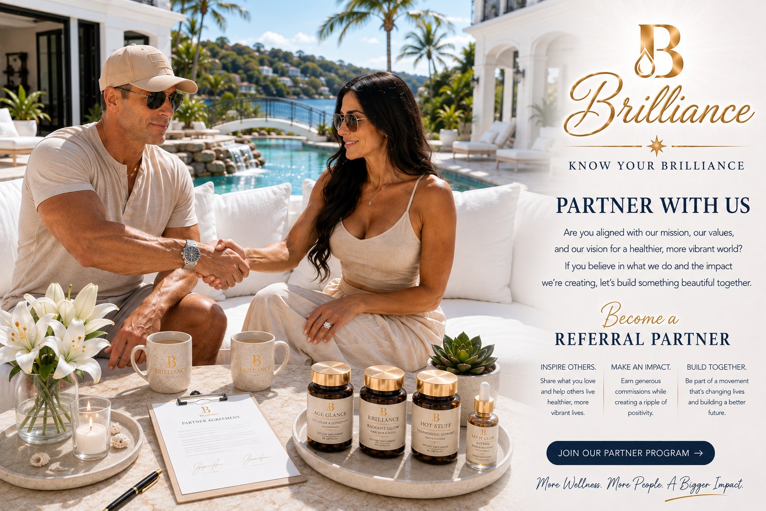 Partner with us — become a Brilliance Referral Partner. Inspire others, make an impact, build together.